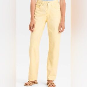 Universal Thread Yellow High-Rise Casual Jeans with Tags